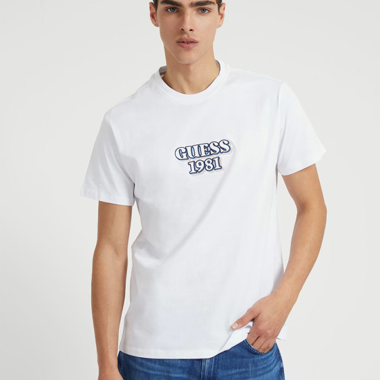 Guess Ανδρική κοντομάνικη μπλούζα Embro Box Logo Tee